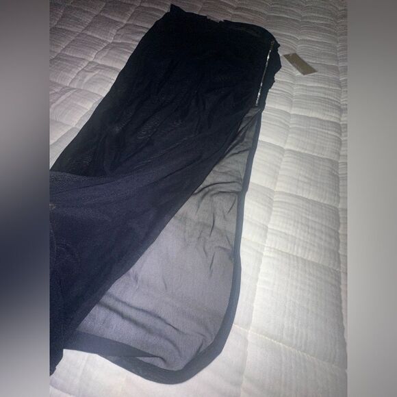 Michael Kors Sheer High Slit w/ Zipper Swim Cover Up - Picture 5 of 8